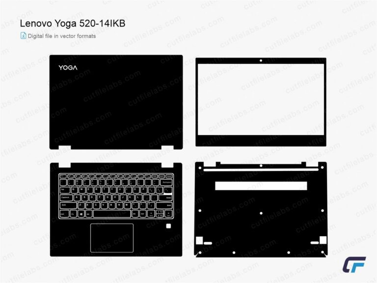 Lenovo Yoga 520-14IKB (2017) Cut File Template