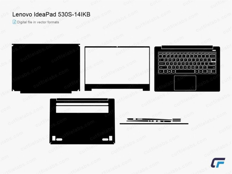 Lenovo IdeaPad 530S-14IKB (2019) Cut File Template