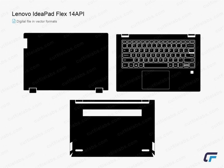 Lenovo IdeaPad Flex 14API (2020) Cut File Template