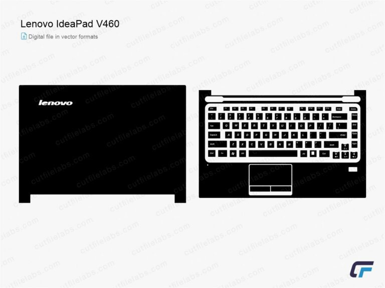 Lenovo ldeaPad V460 (2010) Cut File Template