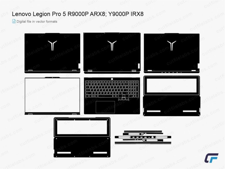 Lenovo Legion Pro 5 R9000P ARX8; Y9000P IRX8 (2023) Cut File Template