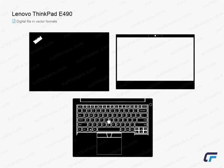 Lenovo ThinkPad E490 (2019) Cut File Template