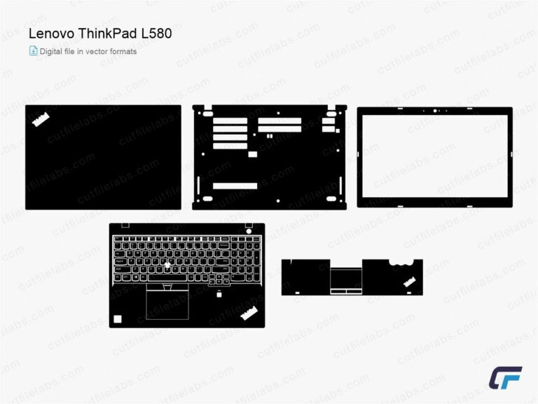 Lenovo ThinkPad L580 (2018) Cut File Template