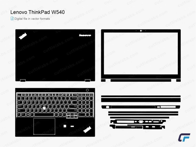 Lenovo ThinkPad W540 (2013) Cut File Template