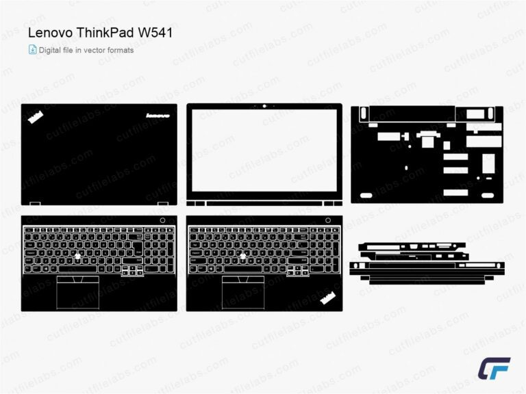Lenovo ThinkPad W541 (2015) Cut File Template