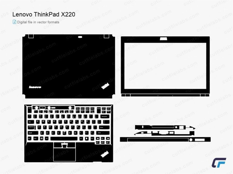 Lenovo ThinkPad X220 (2011) Cut File Template
