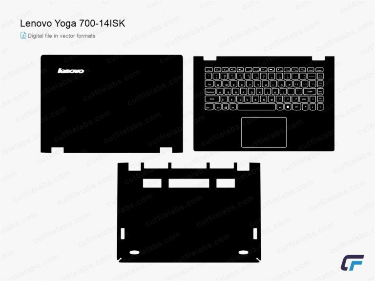 Lenovo Yoga 700-14ISK (2015) Cut File Template