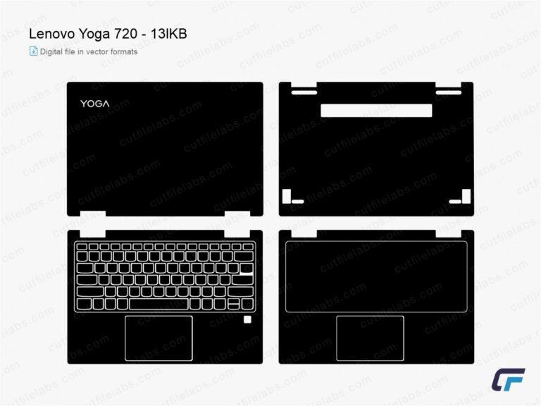 Lenovo Yoga 720-13lKB (2017) Cut File Template