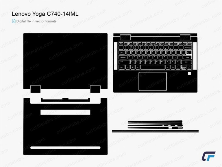 Lenovo Yoga C740-14IML (2019) Cut File Template