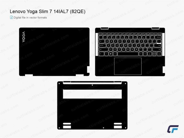 Lenovo Yoga Slim 7 14IAL7 (82QE) (2022) Cut File Template