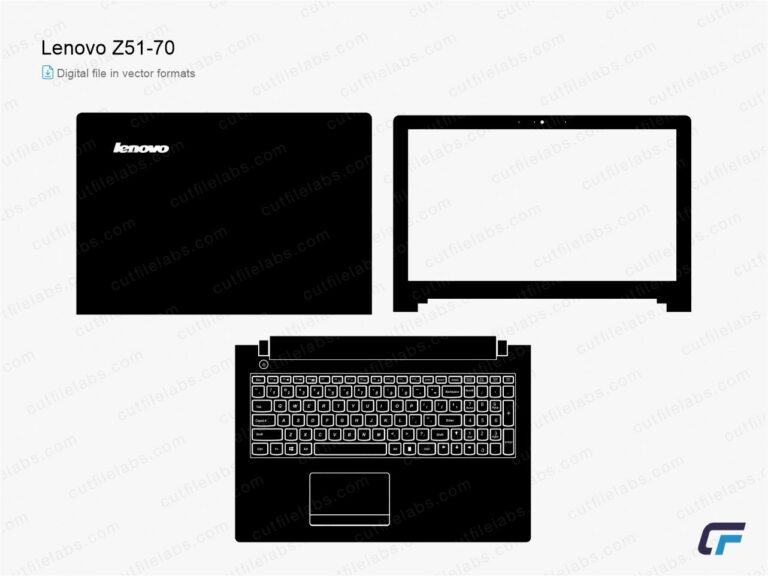 Lenovo Z51-70 (2015) Cut File Template