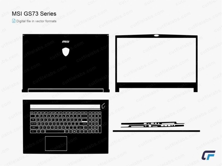 MSI GS73 Series (MS-17B3) (2017) Cut File Template