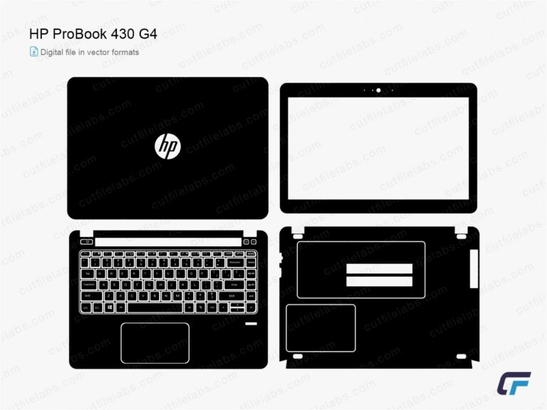 HP ProBook 430 G4 (2017) Cut File Template