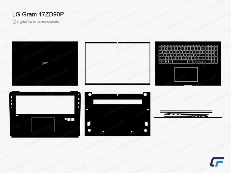 LG Gram 17ZD90P (2021) Cut File Template