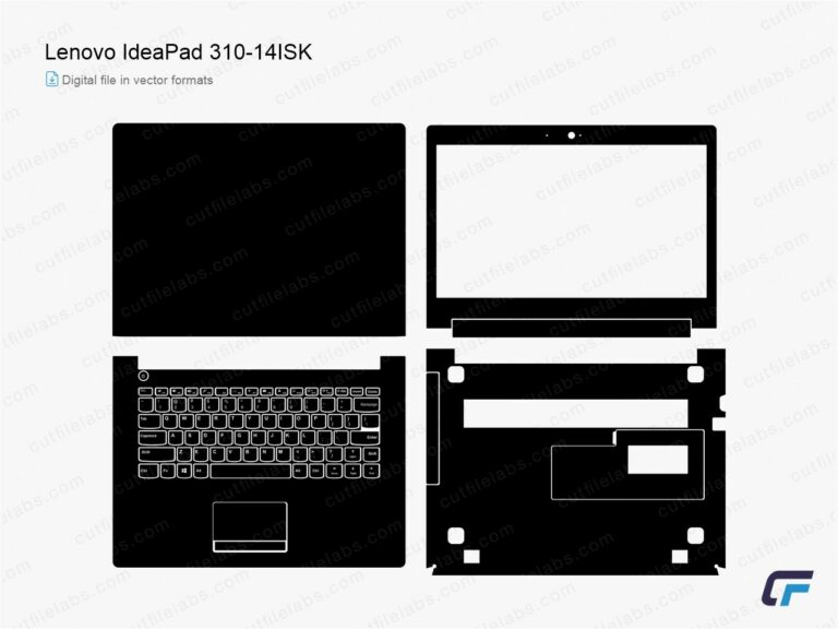 Lenovo IdeaPad 310-14ISK (2016) Cut File Template
