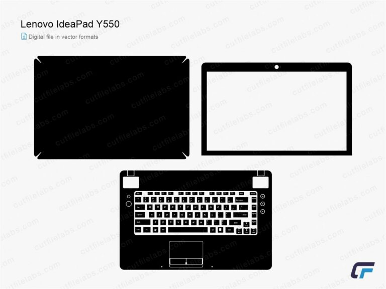 Lenovo ldeaPad Y550 (2009) Cut File Template