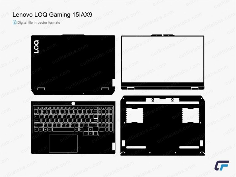 Lenovo LOQ Gaming 15IAX9 (2024) Cut File Template