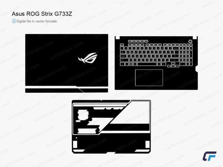 Asus ROG Strix G733Z (2022) Cut File Template