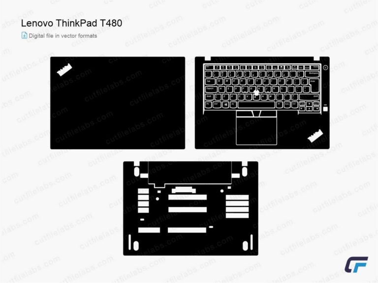 Lenovo ThinkPad T480 (2018) Cut File Template