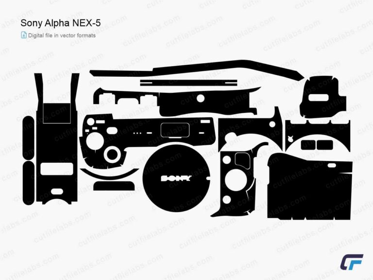 Sony Alpha NEX-5 (2010) Cut File Template