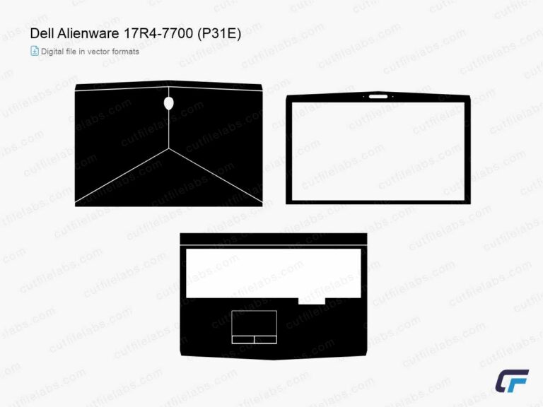 Dell Alienware 17R4-7700 (P31E) (2017) Cut File Template
