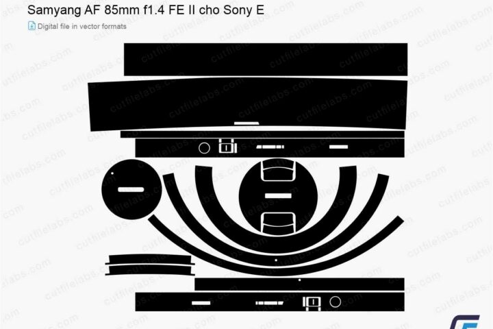 Samyang AF 85mm F1.4 FE II cho Sony E (2022) Cut File Template