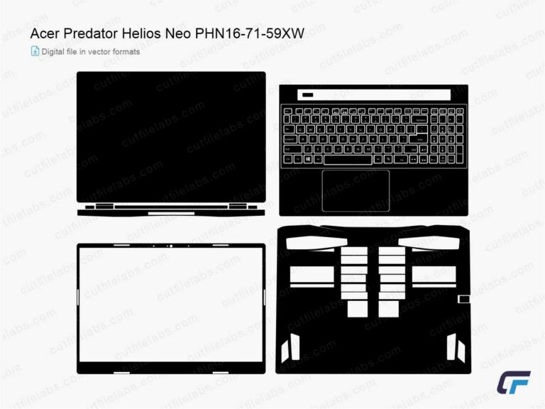 Acer Predator Helios Neo PHN16-71-59XW (2023) Cut File Template