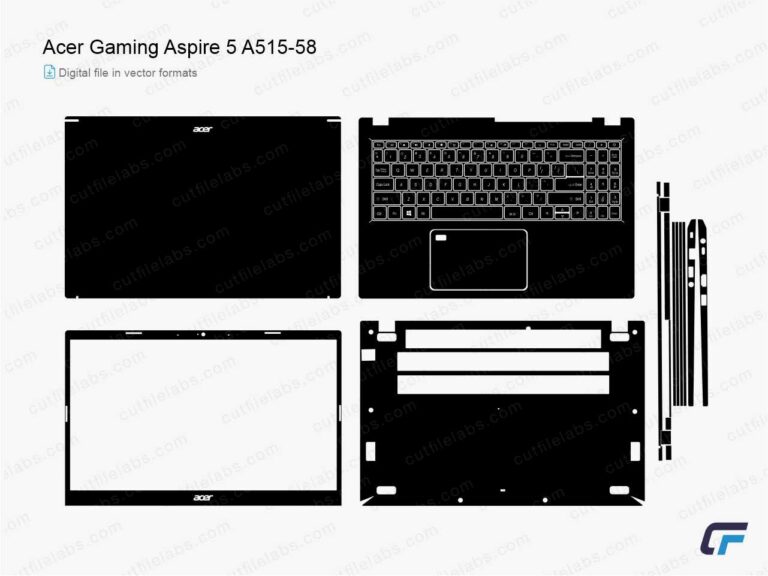 Acer Gaming Aspire 5 A515-58 (2023) Cut File Template