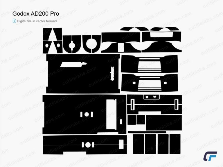 Godox AD200 Pro (2019) Cut File Template