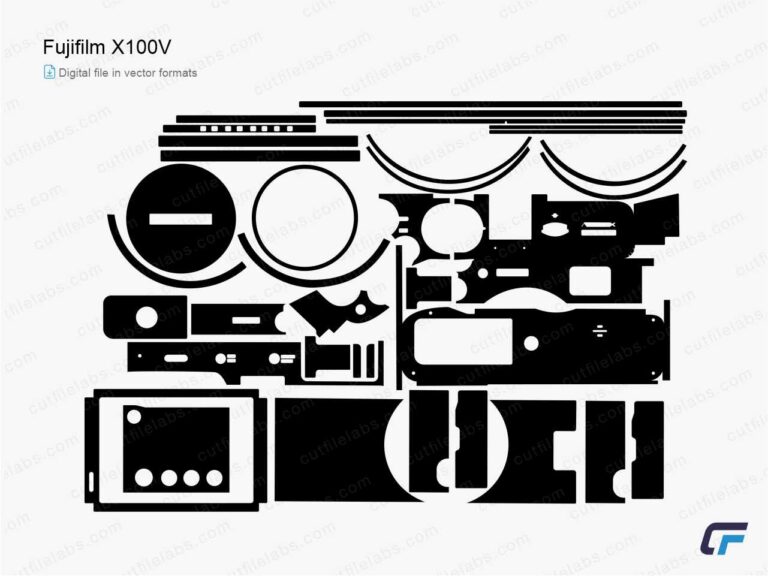 Fujifilm X100V (2020) Cut File Template