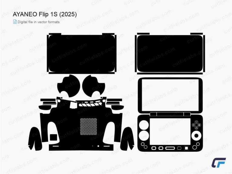 AYANEO Flip 1S (2025) Cut File Template