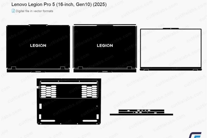 Lenovo Legion Pro 5 (16-inch, Gen 10) (2025) Cut File Template