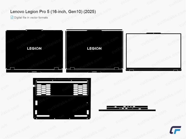 Lenovo Legion Pro 5 (16-inch, Gen 10) (2025) Cut File Template