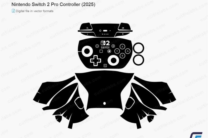 Nintendo Switch 2 Pro Controller (2025) Cut File Template