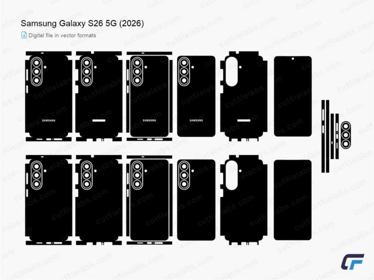 Samsung Galaxy S26 5G (2026) Cut File Template
