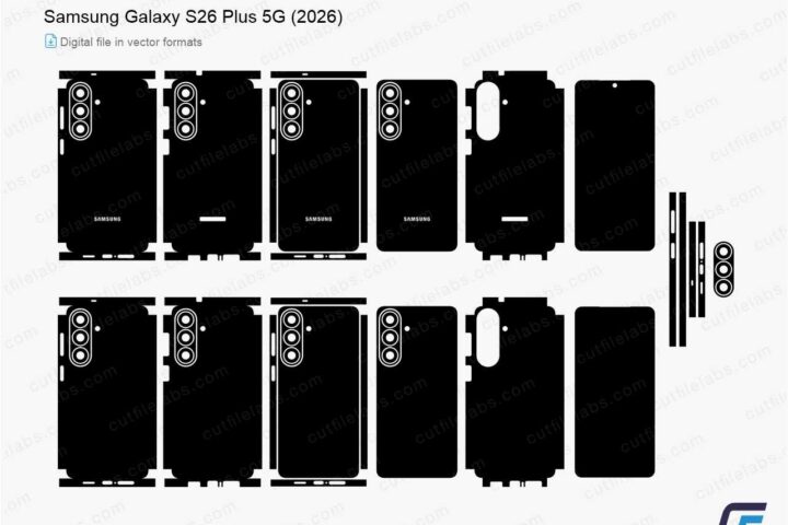 Samsung Galaxy S26 Plus 5G (2026) Cut File Template