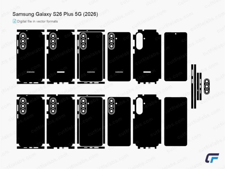 Samsung Galaxy S26 Plus 5G (2026) Cut File Template