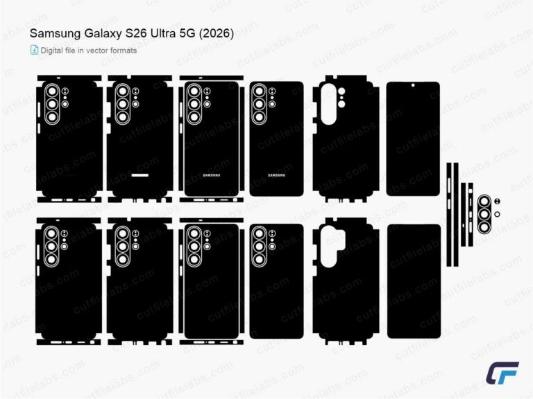 Samsung Galaxy S26 Ultra 5G (2026) Cut File Template