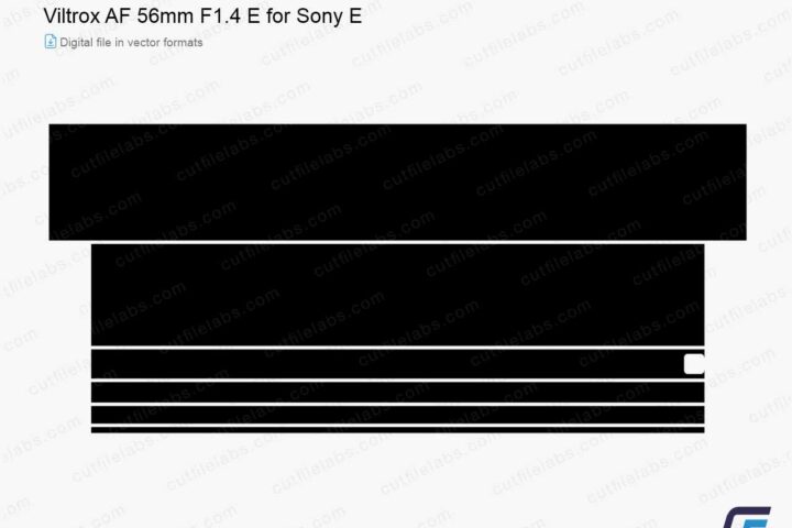 Viltrox AF 56mm F1.4 E for Sony E (2020) Cut File Template
