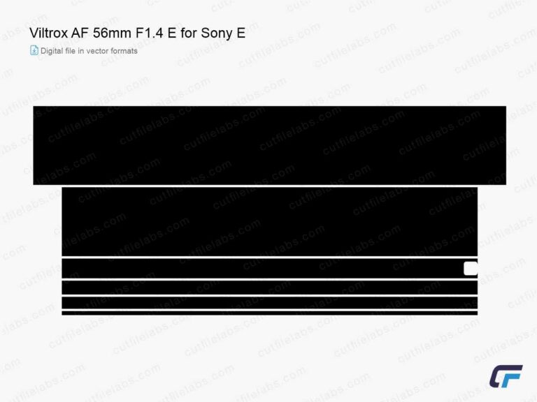 Viltrox AF 56mm F1.4 E for Sony E (2020) Cut File Template