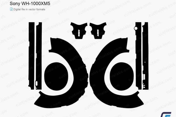 Sony WH-1000XM5 (2022) Cut File Template