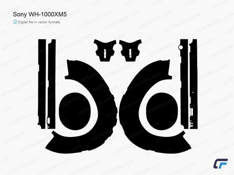 Sony WH-1000XM5 (2022) Cut File Template