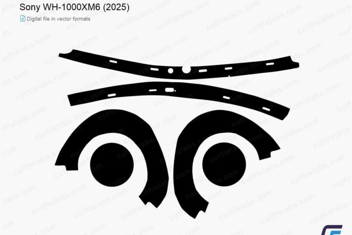 Sony WH-1000XM6 (2025) Cut File Template