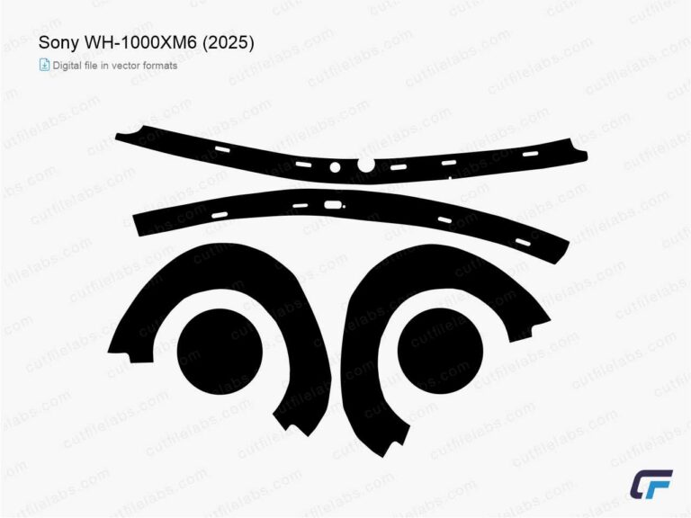 Sony WH-1000XM6 (2025) Cut File Template