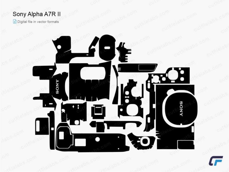 Sony Alpha A7R II (2015) Cut File Template