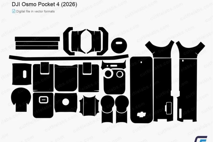DJI Osmo Pocket 4 (2026) Cut File Template