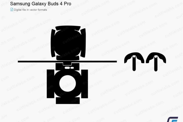 Samsung Galaxy Buds 4 Pro Cut File Template