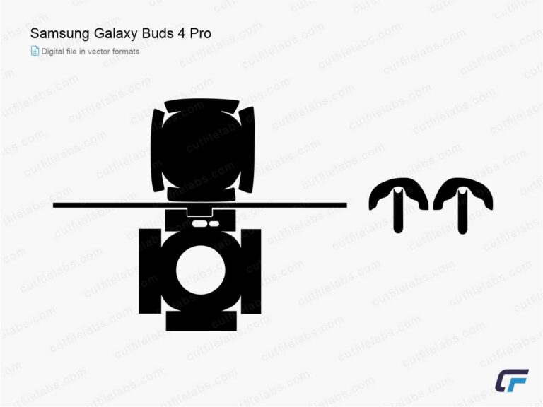 Samsung Galaxy Buds 4 Pro Cut File Template