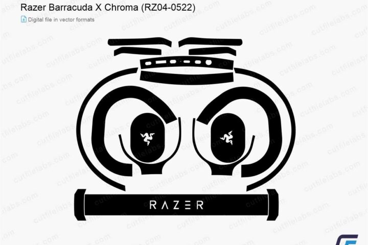 Razer Barracuda X Chroma (2024) Cut File Template