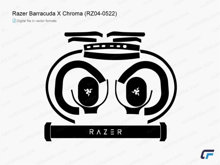 Razer Barracuda X Chroma (2024) Cut File Template